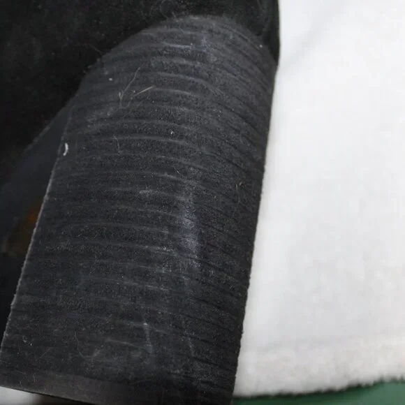 Jeffrey Campbell women's boots size 9 black suede pointed toe slouchy heels - Picture 8 of 8